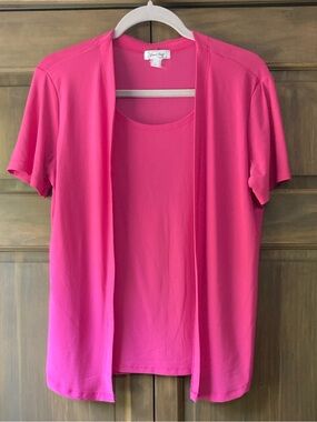 Casual Land Vibrant Pink Attached Top + Jacket